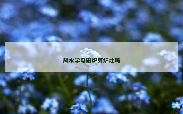 风水学电磁炉算炉灶吗