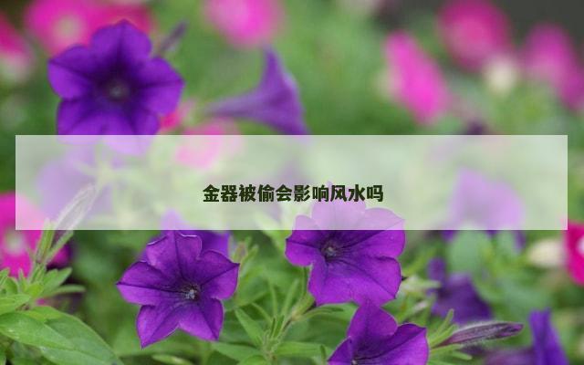 金器被偷会影响风水吗