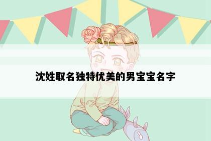 沈姓取名独特优美的男宝宝名字