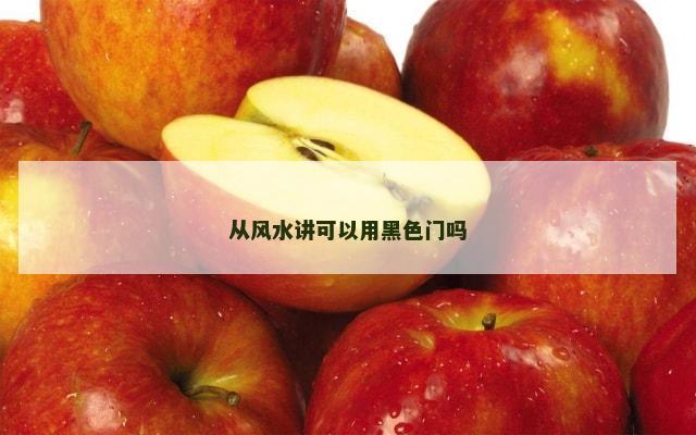 从风水讲可以用黑色门吗
