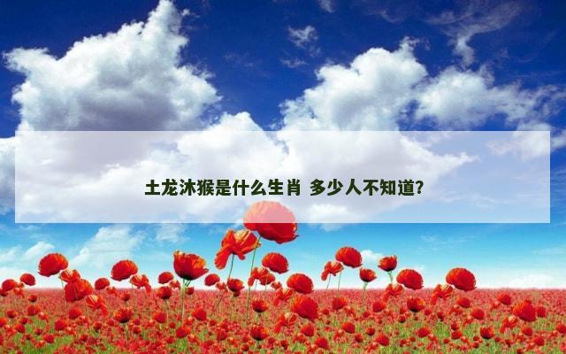 土龙沐猴是什么生肖 多少人不知道？