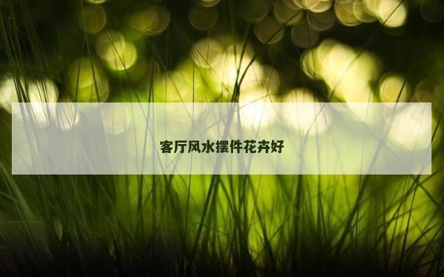 客厅风水摆件花卉好