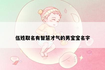 伍姓取名有智慧才气的男宝宝名字