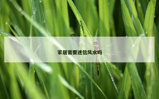 家居需要迷信风水吗