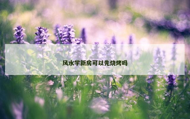 风水学新房可以先烧烤吗