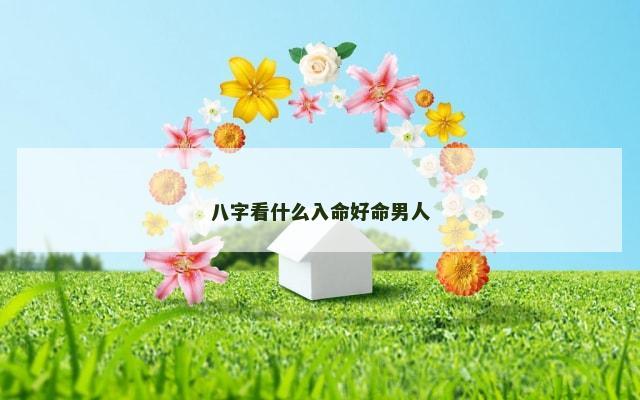 八字看什么入命好命男人
