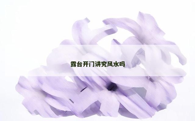 露台开门讲究风水吗