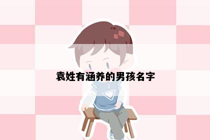 袁姓有涵养的男孩名字