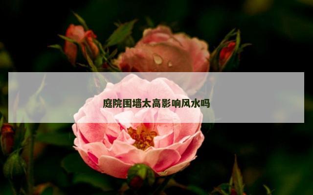 庭院围墙太高影响风水吗