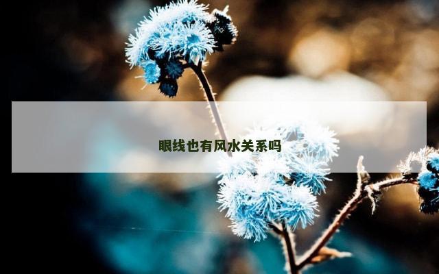 眼线也有风水关系吗