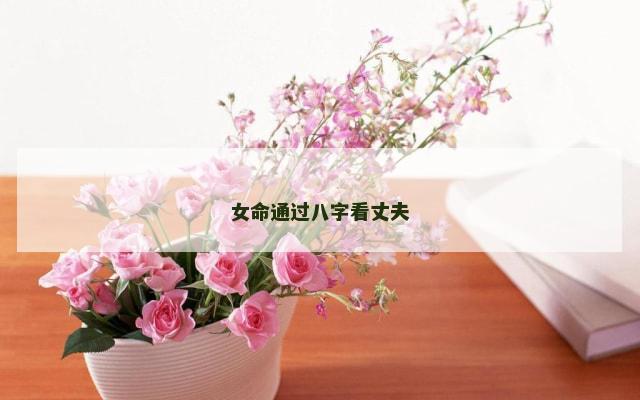 女命通过八字看丈夫