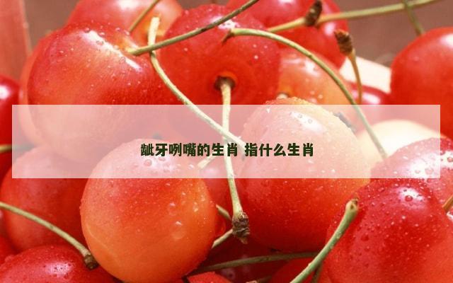 龇牙咧嘴的生肖 指什么生肖