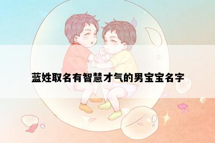 蓝姓取名有智慧才气的男宝宝名字