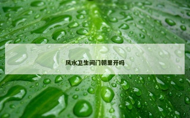风水卫生间门朝里开吗