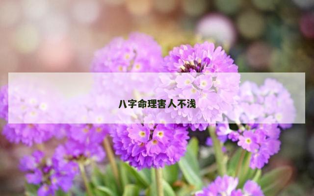 八字命理害人不浅