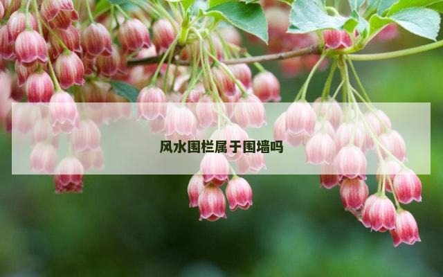 风水围栏属于围墙吗
