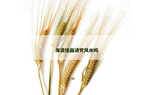 海浪挂画讲究风水吗