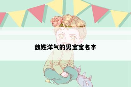 魏姓洋气的男宝宝名字