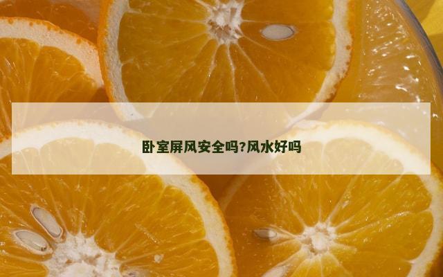 卧室屏风安全吗?风水好吗