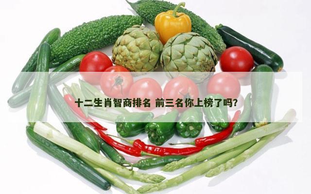十二生肖智商排名 前三名你上榜了吗？