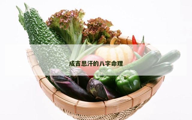 成吉思汗的八字命理