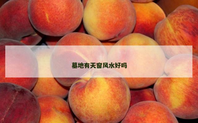 墓地有天窗风水好吗