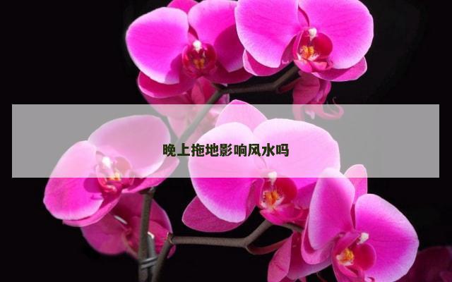 晚上拖地影响风水吗