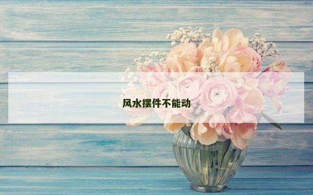 风水摆件不能动