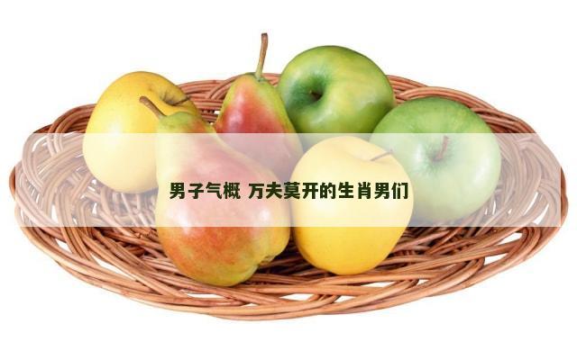 男子气概 万夫莫开的生肖男们