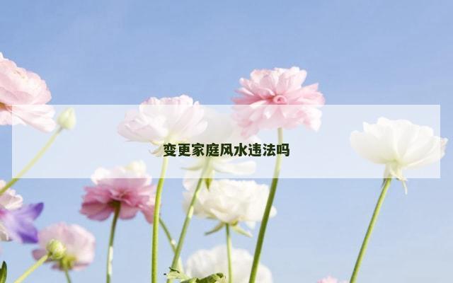变更家庭风水违法吗