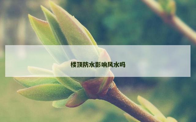 楼顶防水影响风水吗