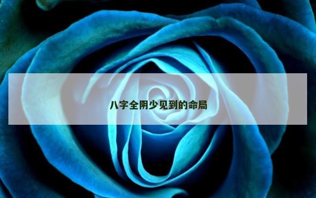 八字全阴少见到的命局