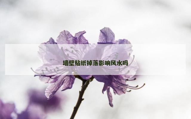 墙壁贴纸掉落影响风水吗