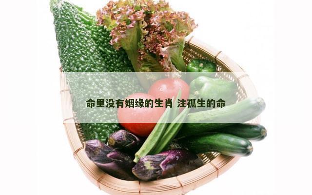 命里没有姻缘的生肖 注孤生的命