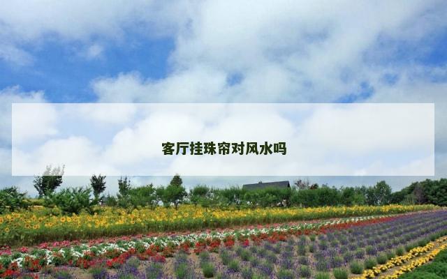 客厅挂珠帘对风水吗