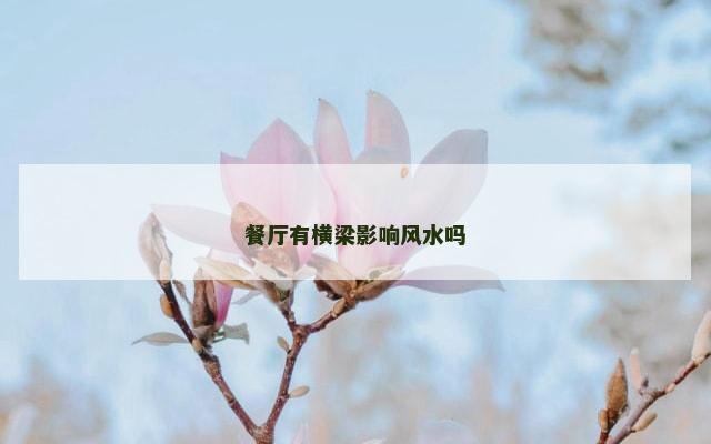 餐厅有横梁影响风水吗