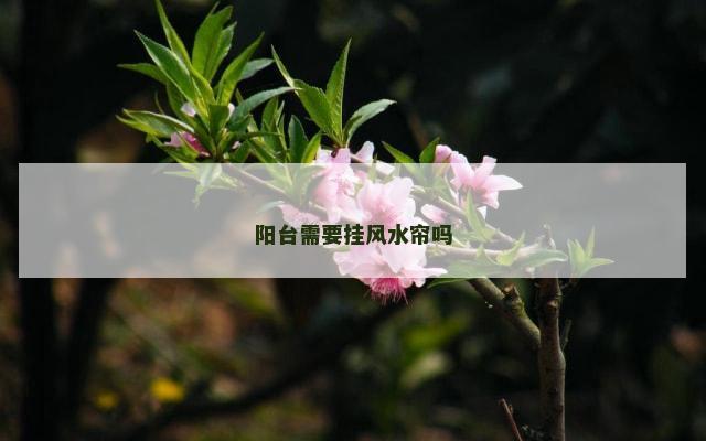 阳台需要挂风水帘吗