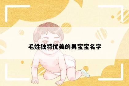 毛姓独特优美的男宝宝名字