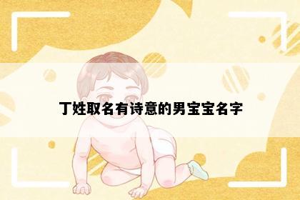 丁姓取名有诗意的男宝宝名字