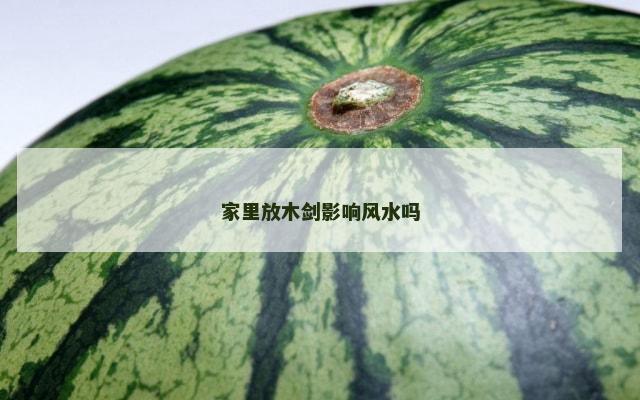 家里放木剑影响风水吗
