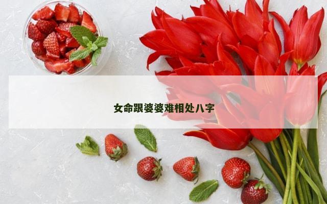 女命跟婆婆难相处八字