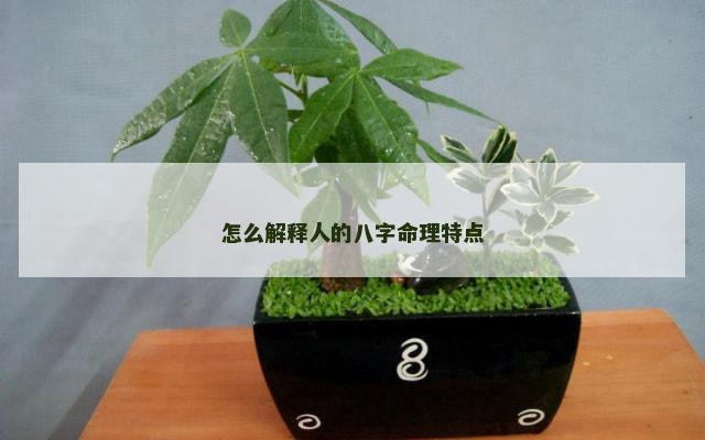 怎么解释人的八字命理特点