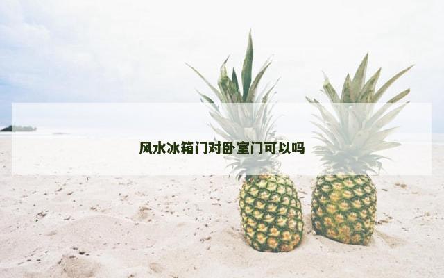 风水冰箱门对卧室门可以吗