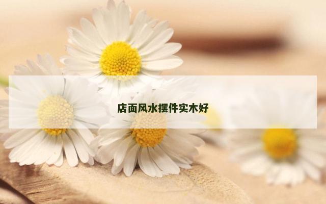 店面风水摆件实木好