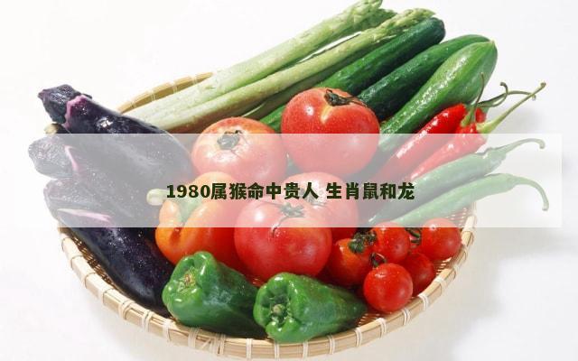 1980属猴命中贵人 生肖鼠和龙