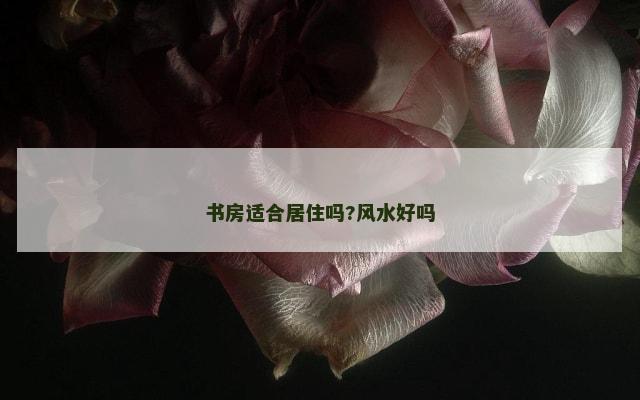 书房适合居住吗?风水好吗