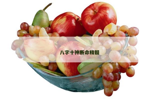 八字十神断命精髓