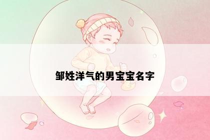 邹姓洋气的男宝宝名字