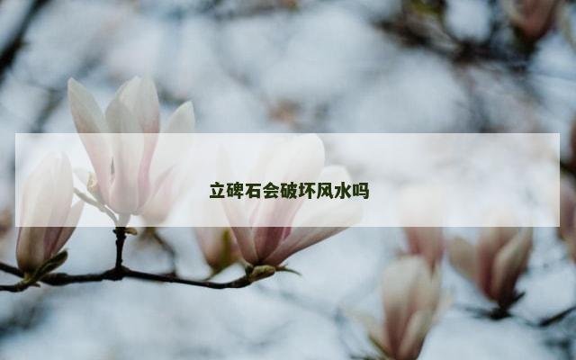 立碑石会破坏风水吗