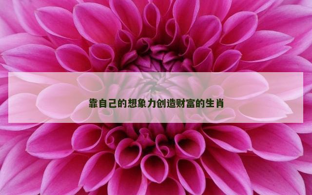 靠自己的想象力创造财富的生肖